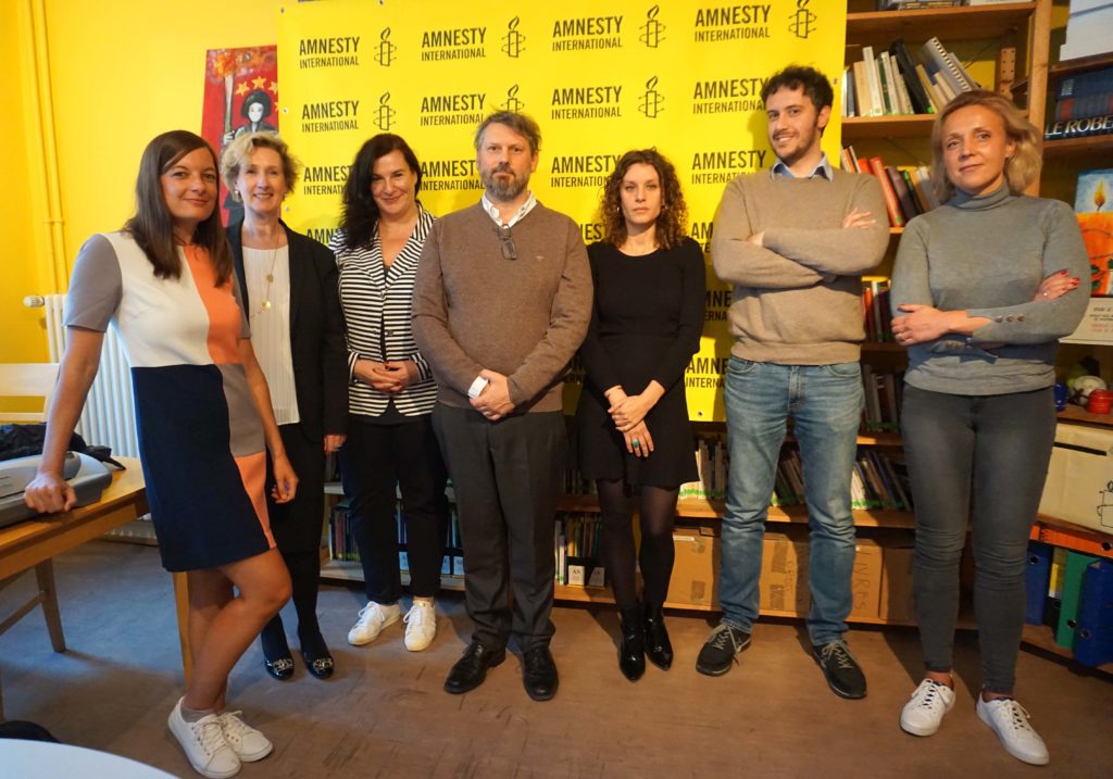 Photo de groupe du conseil d’administration d’Amnesty International Luxembourg.