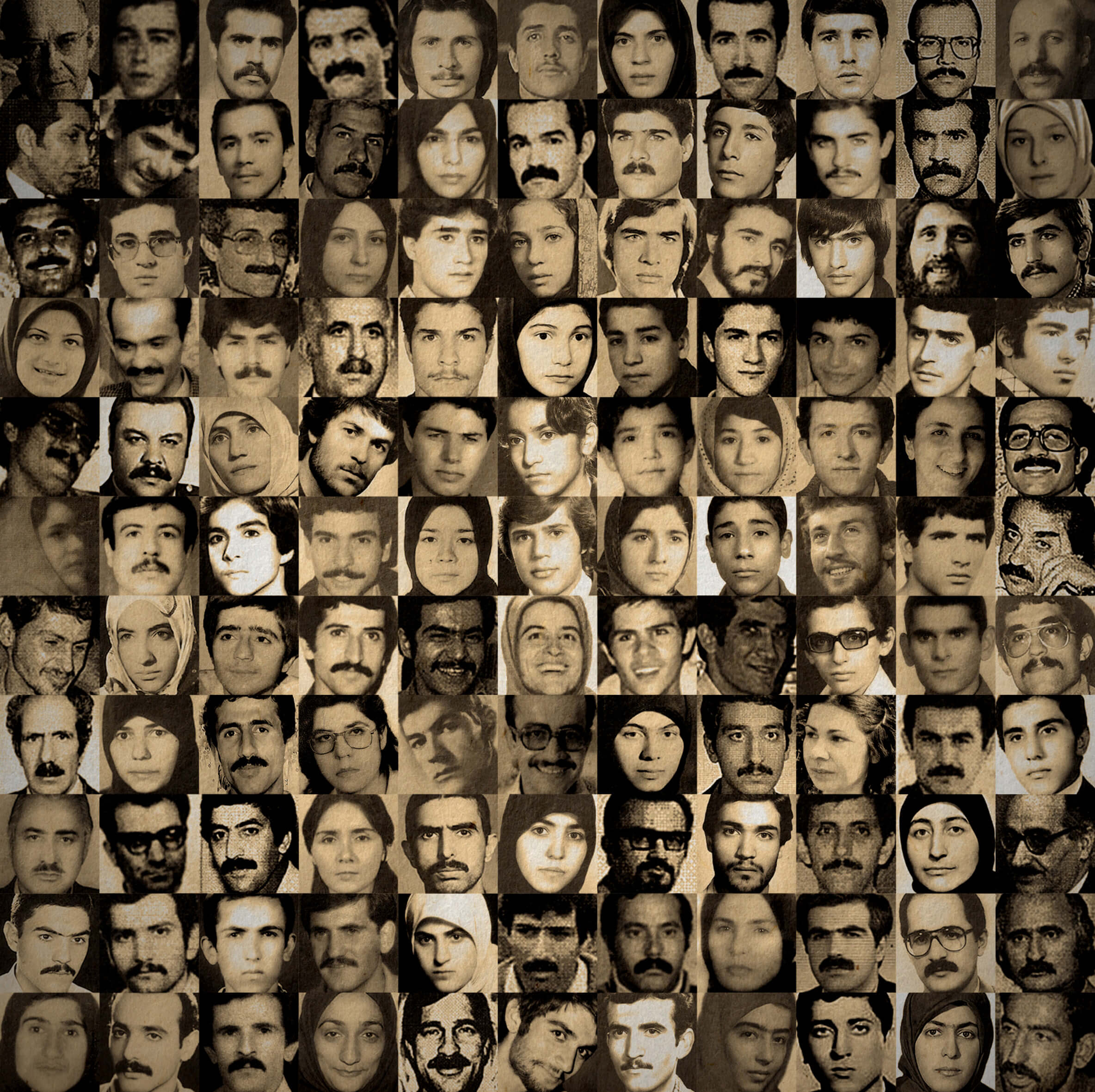 Voici la photo de couverture du rapport d'Amnesty International, Secrets de sang : Pourquoi les massacres des prisons iraniennes de 1988 sont des crimes contre l'humanité